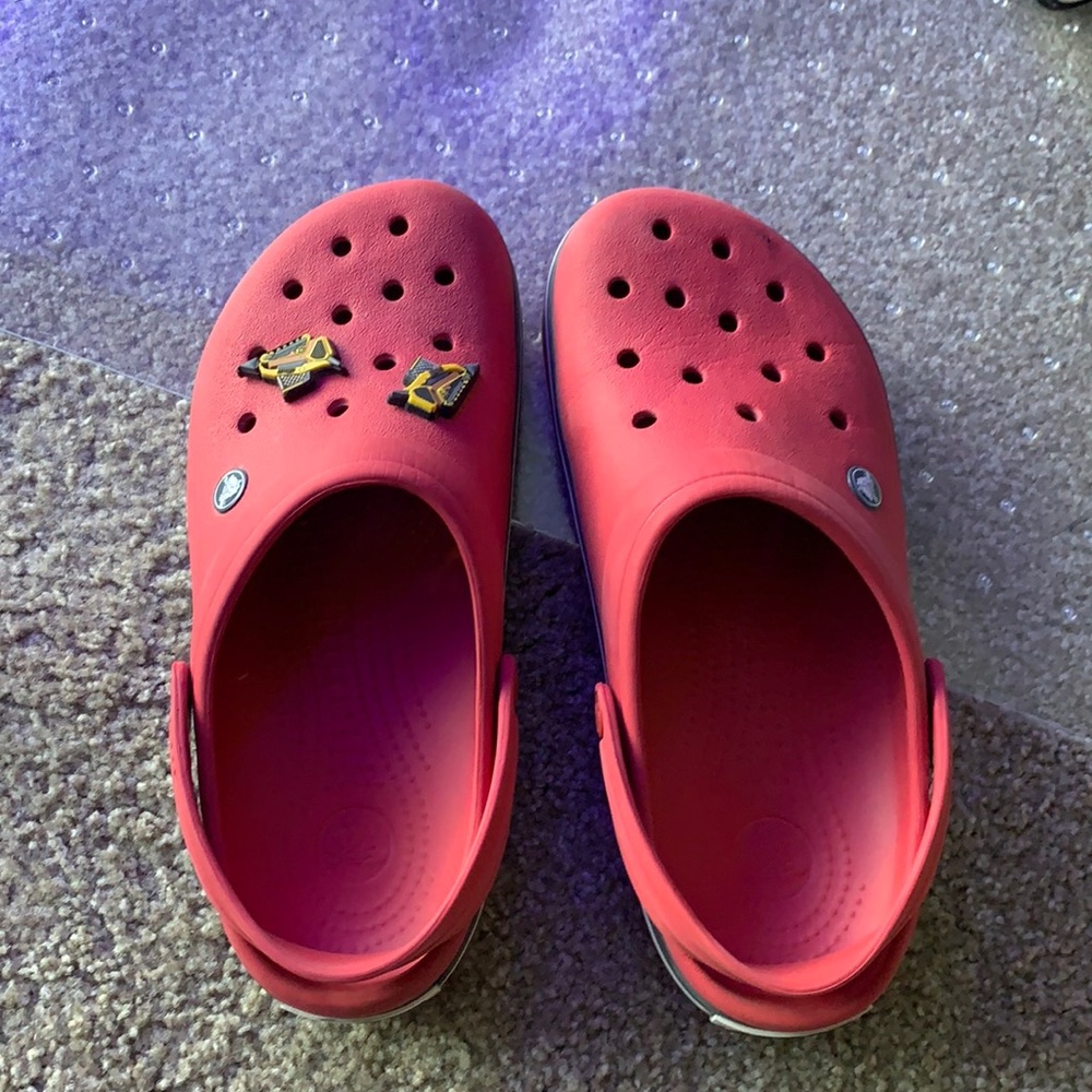 Red CROCS